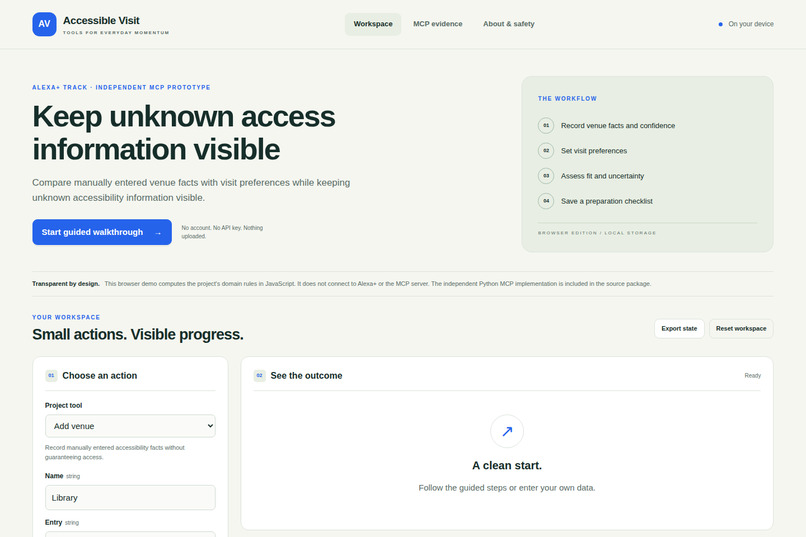 Accessible Visit – screenshot 1