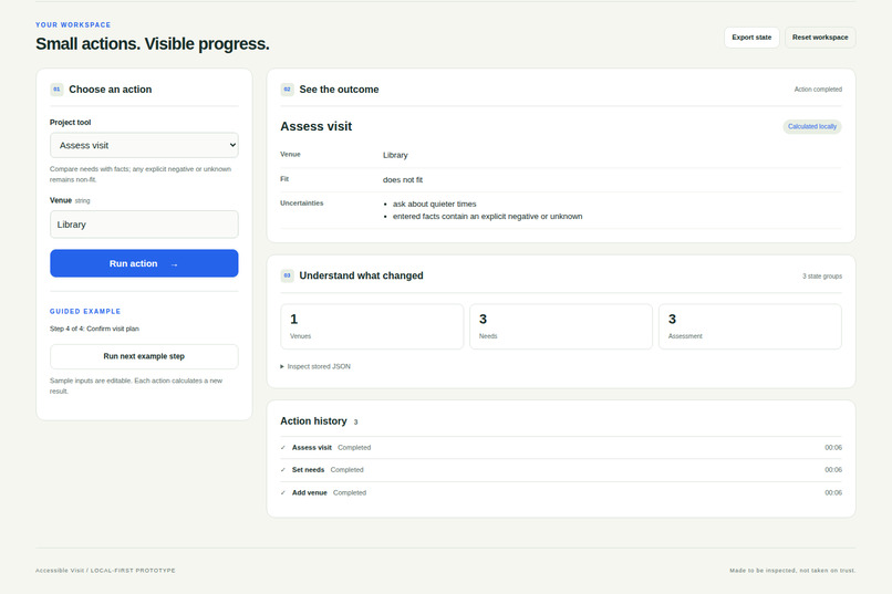 Accessible Visit – screenshot 2