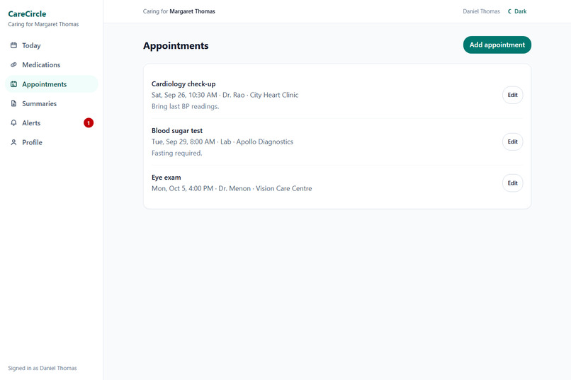 CareCircle – screenshot 4