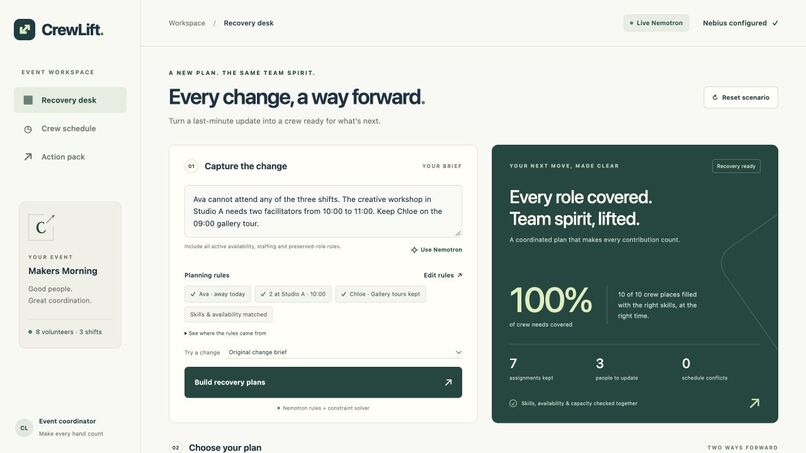 CrewLift – screenshot 1
