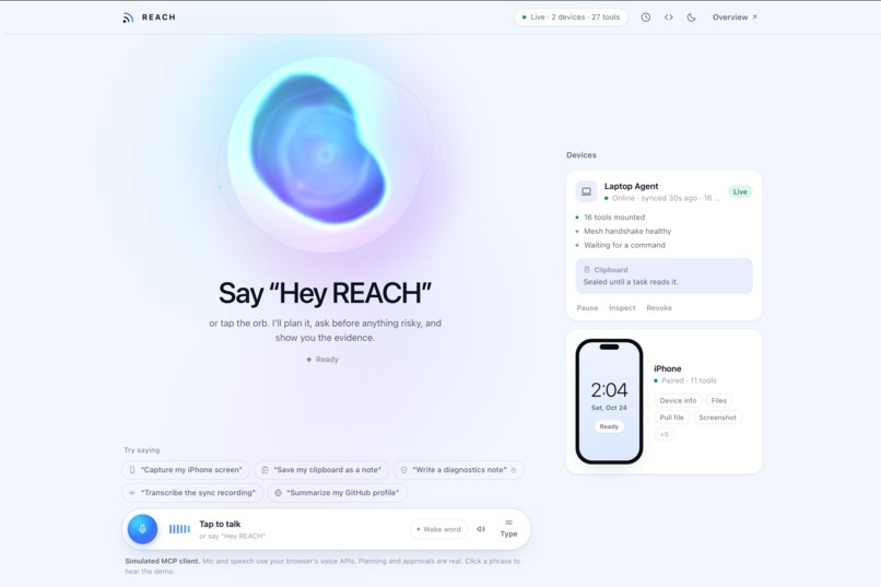 REACH – screenshot 1