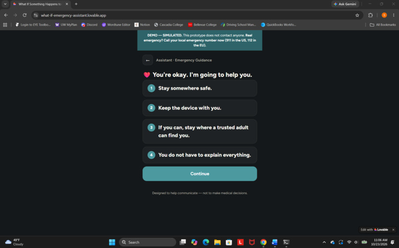 What If Something Happens? – Alexa Emergency Assistant – screenshot 9