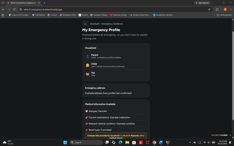What If Something Happens? – Alexa Emergency Assistant – screenshot 2
