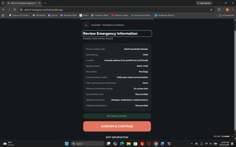 What If Something Happens? – Alexa Emergency Assistant – screenshot 7