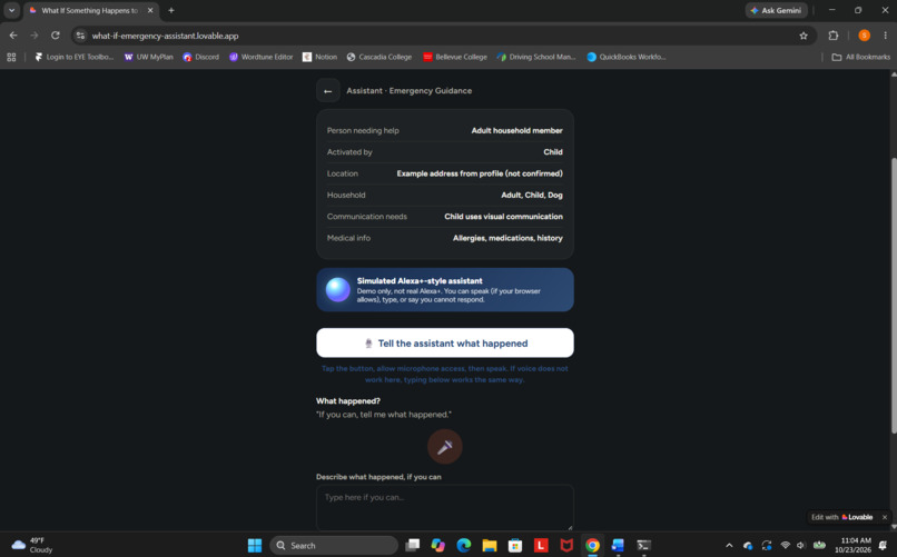 What If Something Happens? – Alexa Emergency Assistant – screenshot 5