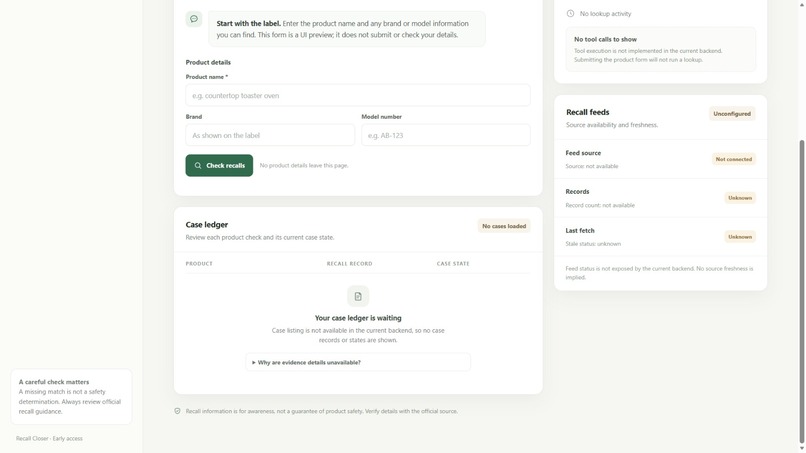 Recall Closer – screenshot 1