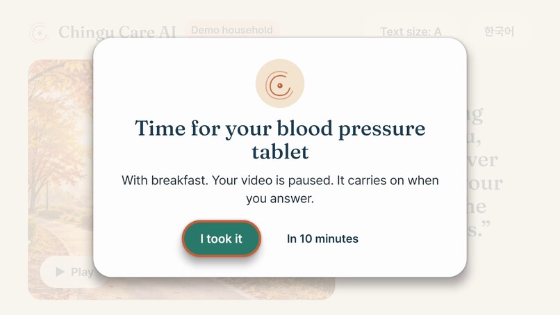 Chingu Care AI on Fire TV – screenshot 1