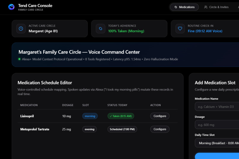 Tend: Voice-First Care Circle for Alexa+ – screenshot 2