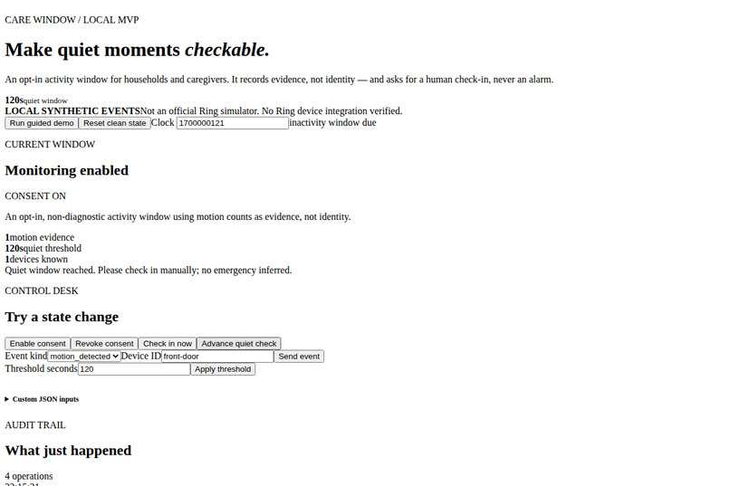 Care Window – screenshot 1