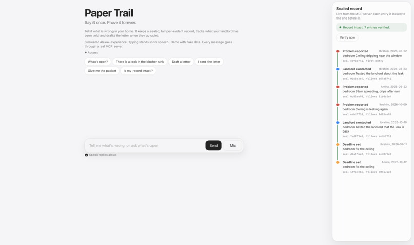 PaperTrail – screenshot 1