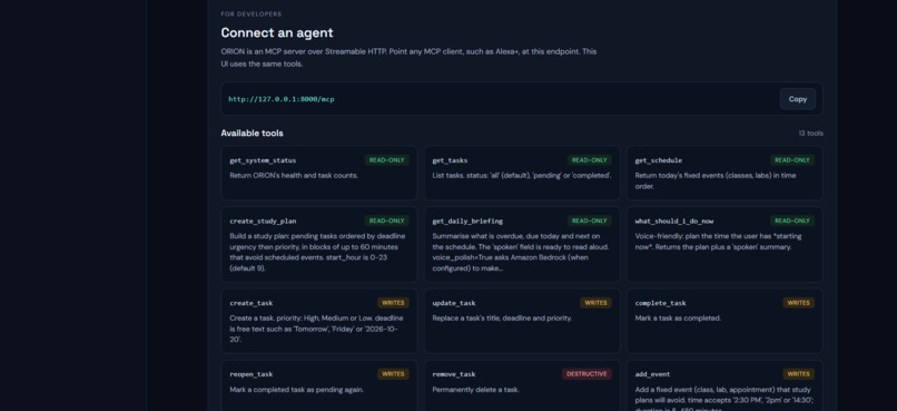 ORION - Intelligent Orchestration Agent – screenshot 3