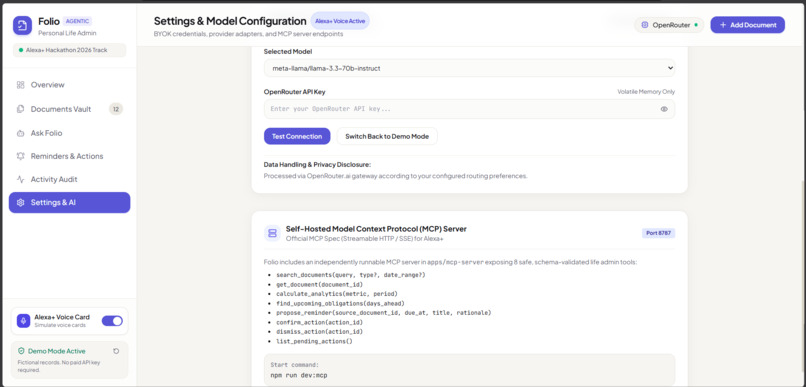 Folio-Personal-Life-Admin-Agent – screenshot 5