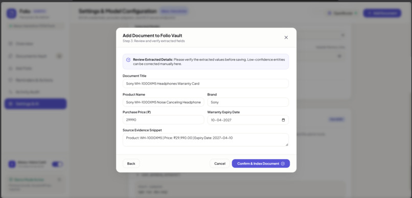 Folio-Personal-Life-Admin-Agent – screenshot 9