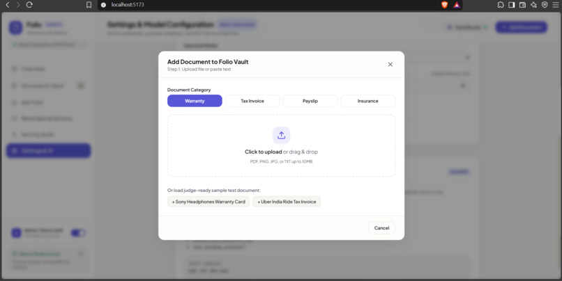 Folio-Personal-Life-Admin-Agent – screenshot 10