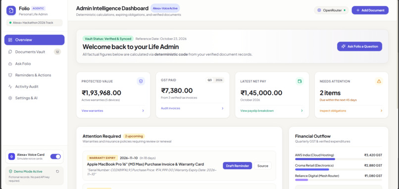 Folio-Personal-Life-Admin-Agent – screenshot 17