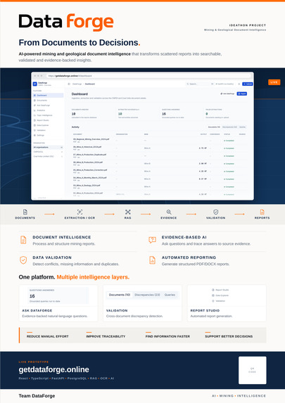 DataForge: AI Mining Report Intelligence with Page Evidence – screenshot 4