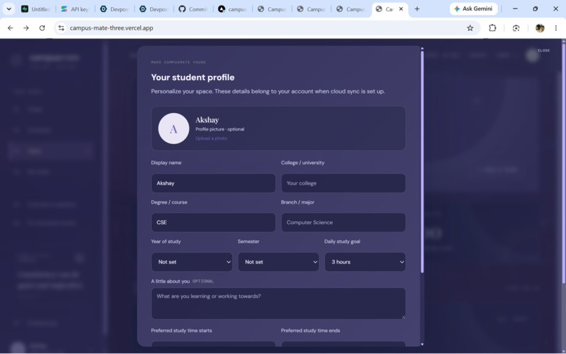 CampusMate – screenshot 2