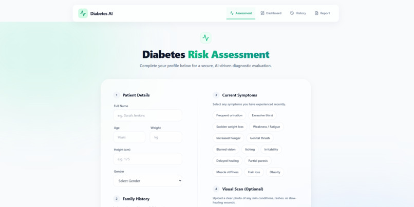 AI Daibetes Risk Assissment using AI – screenshot 5