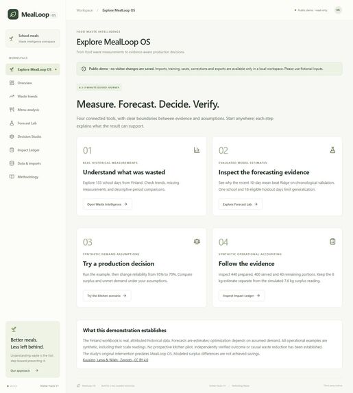 MealLoop OS – screenshot 1