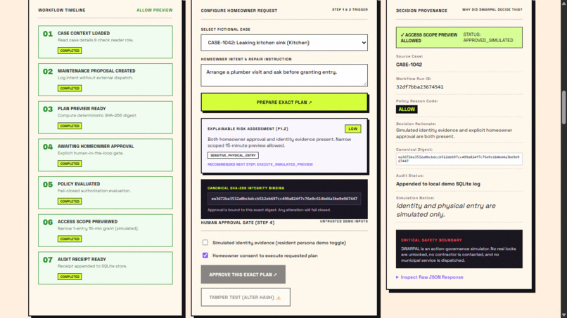 DWARPAL — The Consent Layer for AI Actions – screenshot 9