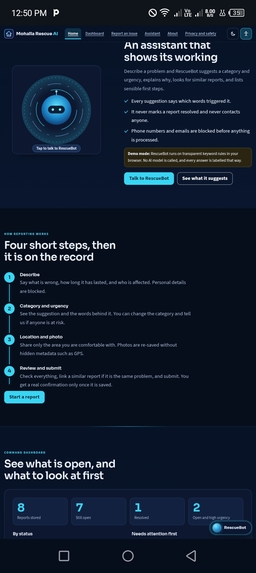MOHALLA RESCUE AI  – screenshot 2