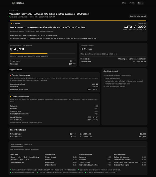 Headliner – screenshot 1