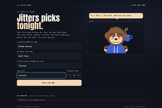 Jitters picks tonight