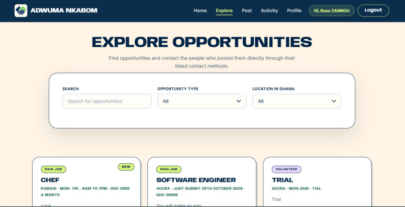 Adwuma Nkabom (work together) – screenshot 1