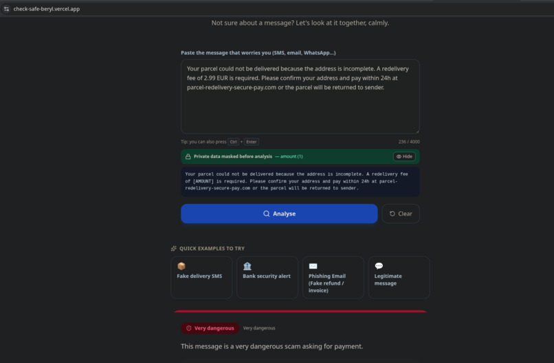CheckSafe – screenshot 3
