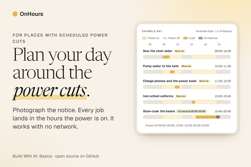 OnHours – screenshot 1