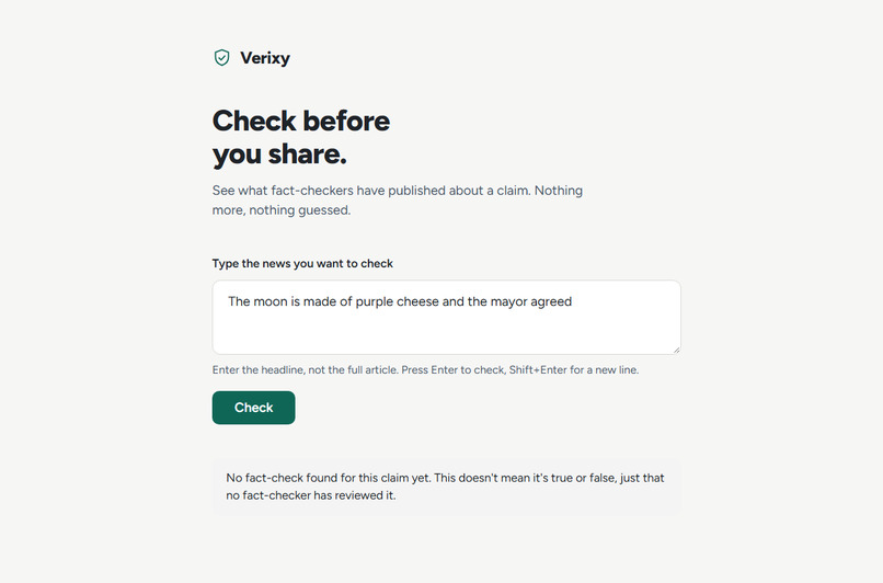 Verixy – screenshot 1