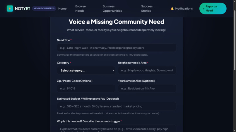 NotYet – screenshot 2