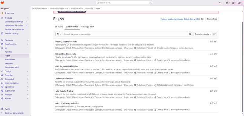 Haka QA Agentic Pipeline on GitLab Duo – screenshot 2