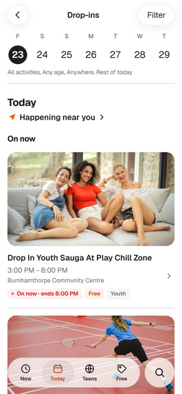 DropInNow – screenshot 1
