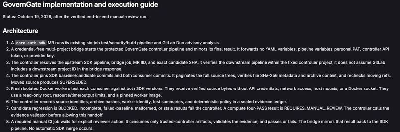 GovernGate: Autonomous Release Governance – screenshot 4
