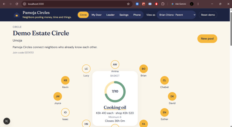 Pamoja Circles – screenshot 1