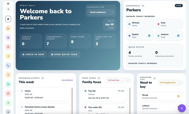  HomeFlow AI — Intelligent Home-Task Coordination Assistant – screenshot 1