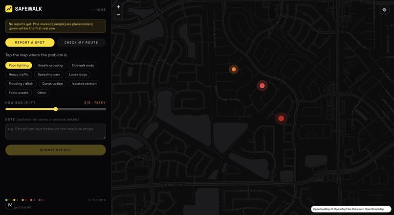 SafeWalk – screenshot 1