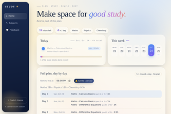 ExamWise: Smart Study Planner