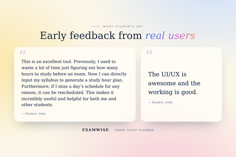 ExamWise: Smart Study Planner – screenshot 6