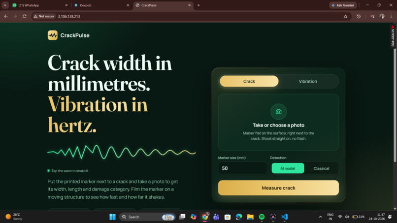 CrackPulse — Giving Structures a Digital Pulse – screenshot 1