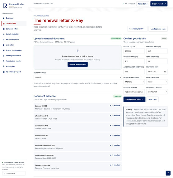Renewal Radar – screenshot 3