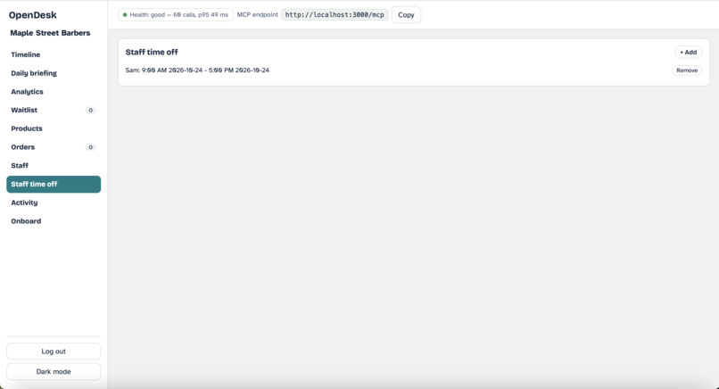 OpenDesk – screenshot 2