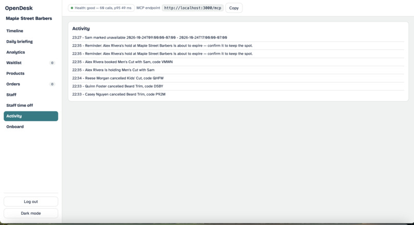 OpenDesk – screenshot 3
