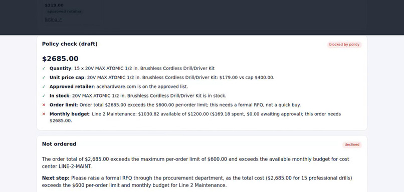 Procure Agent – screenshot 6