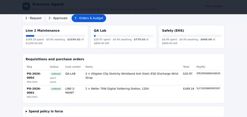 Procure Agent – screenshot 7