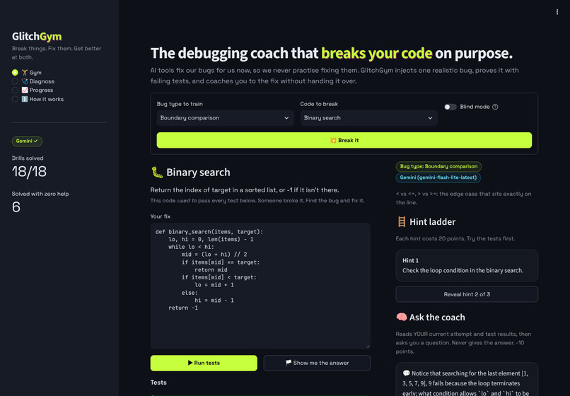 GlitchGym – screenshot 1