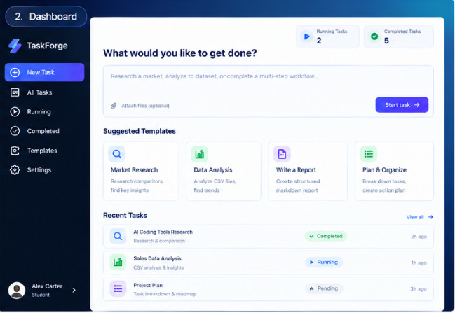 TaskForge AI – screenshot 1
