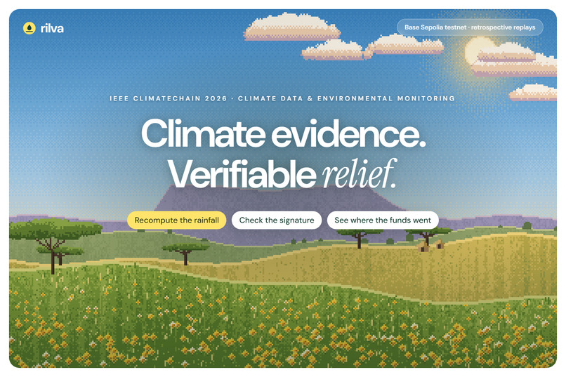 Rilva — Climate Evidence. Verifiable Relief. – screenshot 1