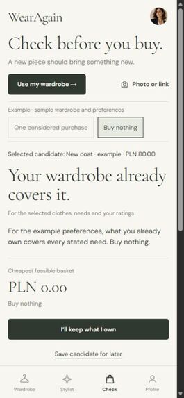 WearAgain – screenshot 3